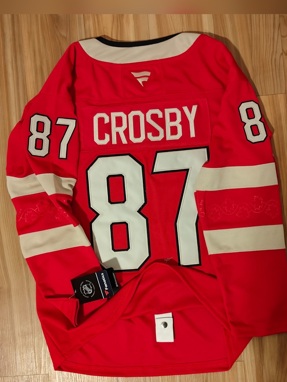 Sidney Crosby #87 Four Nations Canada Jersey - Size 46